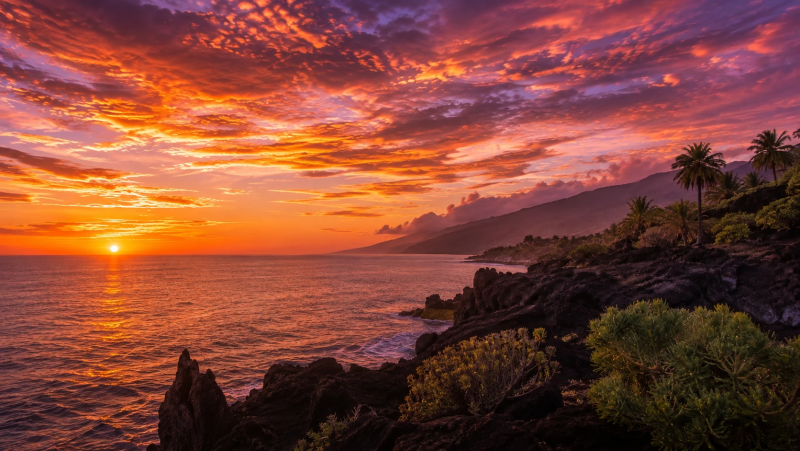 Fin de journée à La Palma